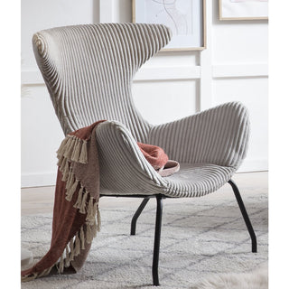 Relaxsessel Grau Texturstoff