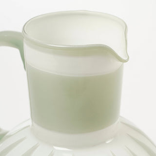 Mica Decorations – Bazaar Glasvase mit Henkel (H 21 cm, Ø 17,5 cm) Hellgrün