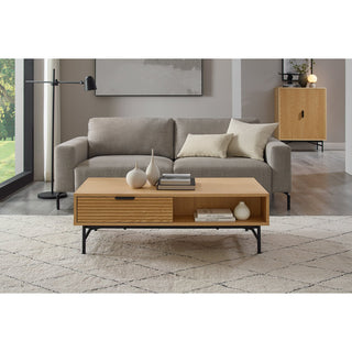 Couchtisch 120x60 cm Eiche Echtholzfurnier