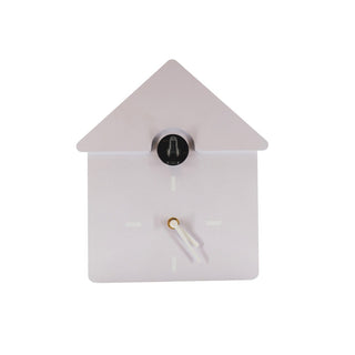 Housevitamin Wanduhr Kuckucks-Design – Schwarz/Weiß, 24x27x9 cm