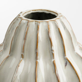 Vase – Altea  H28 x Ø25 cm – Keramik – gebrochenes Weiß