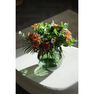 Bazar Bizar Living – Qiezi Vase aus recyceltem Glas (H 23 cm, Ø 19 cm)