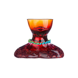 Glasart Vase/Schale "Skinny" rot orange
