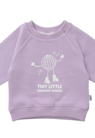 Mini Sweatshirt “Midnight Dancer” flieder