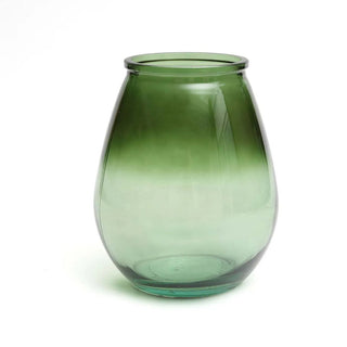 Bazar Bizar Living – Qiezi Vase aus recyceltem Glas (H 23 cm, Ø 19 cm)