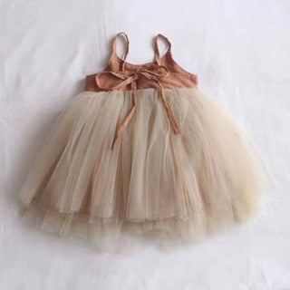 Elegantes Tüllkleid aus Bio-Leinen und Bio-Baumwolle für Babys und Kinder – Größen 6 Monate bis 6 Jahre