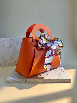 Mini-Geschenktasche Eleganz Originalität Orange