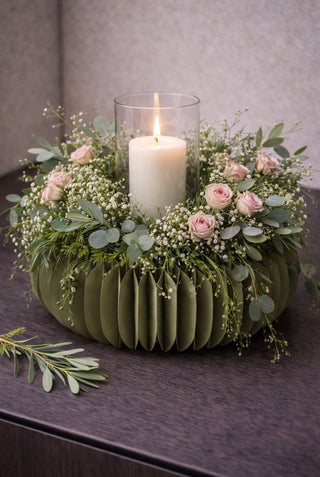 Moderne Tischdeko selber machen: DIY Centerpiece mit Kerze, Eukalyptus – MÄDCHENZIMMER