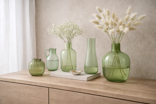 VASEN HELLGRÜN Hellgrüne Vasen aus Glas, Keramik & Porzellan