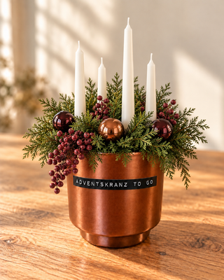 Mini-Adventskranz to go – DIY-Sets & Zubehör