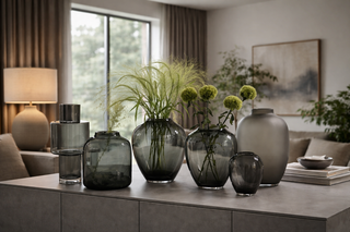 VASEN DUNKELGRAU Dunkelgraue Vasen aus Glas, Keramik & Porzellan