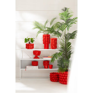 vasen rot mit 3D Erdbeeren 