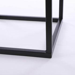Goa Beistelltisch – 2er-Set – L30 x B30 x H70 cm – Metall – Schwarz