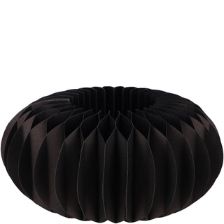 Papier Sockel „Dacia“ schwarz Ø28 cm – modernes Deko Podest für Vase & Wohnaccessoires