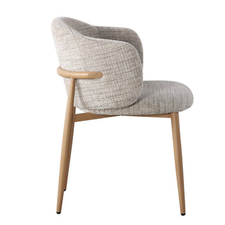 Pole to Pole Osaka Chair Beige – moderner Japandi Esszimmersessel (2er-Set)