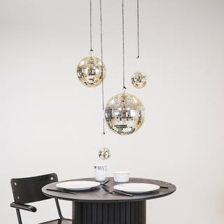 Weihnachtsdekoration - Weihnachtshänger - Discokugel - Schaumstoff - Gold - 25x25x25cm