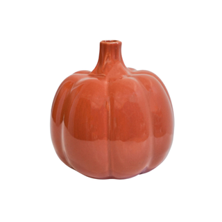 Kürbisvase aus Keramik – Orange oder Salbeigrün, 12,5 cm H12,5cm D12cm