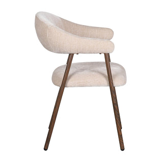 Scandi Stuhl – Skandinavischer Designstuhl mit Metallrahmen in Holzoptik | Pole To Pole (Set von 2)
