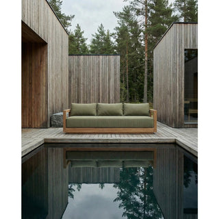Das Umalas Dreisitzer-Sofa – Outdoor – Grüne Alge