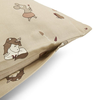 Nuuroo Bera Bio-Bettwäsche Junior 100x140 – Einhorn-Design – Baumwollsatin mit Reißverschluss