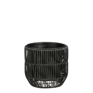 Peta Blumentopf Set Schwarz – Outdoor Pflanzgefäße 3er Set