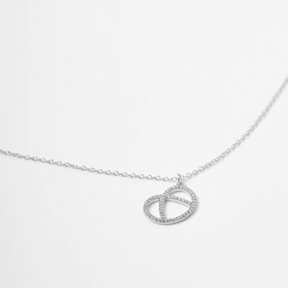 Bretzel Halskette gold / silber