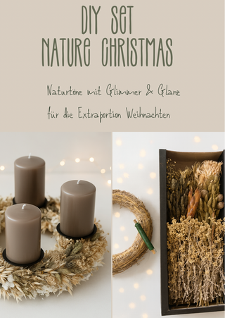 DIY-Set Adventskranz aus Trockenblumen – inkl. Materialien & Anleitung zum Selbermachen