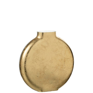 J-Line Glasvase Weiß 25,5 cm – Schmale Design Blumenvase – MÄDCHENZIMMER