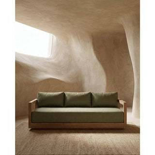 Das Umalas Dreisitzer-Sofa – Outdoor – Grüne Alge