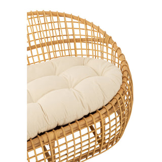 J-Line Rattan Sitzmöbel Braun – Design Lounge Sitz aus Rattan | Stilvoll & Komfortabel