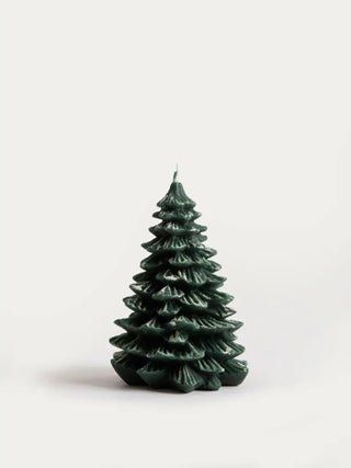 Dekorative Kerze | Holzhandwerk | Weihnachtsbaum | 175 g