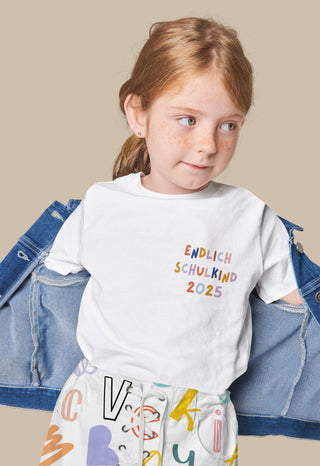 Bügelbild "Endlich Schulkind 2025" Klein