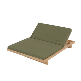 Doppel Sonnenliege Outdoor aus recyceltem Teakholz – Luxus Gartenliege für Terrasse & Pool