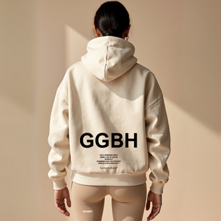 Oversized Boxy Fit Hoodie mit Rückprint – Statement Sweatshirt aus Bio-Baumwolle | GOOD GIRL BAD HABITS