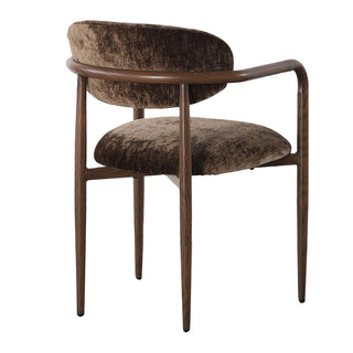 Pole to Pole Sake Chair Braun – Japandi Esszimmerstuhl mit Armlehne (2er-Set)