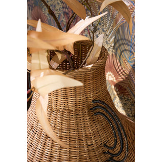 Fabiola Dekoration Vase - H43 x Ø30 cm - Rattan - Braun