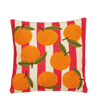 Dekokissen Orange 45x45 cm – Kissen mit Muster & Innenkissen | Mica Decorations Sofakissen Baumwolle für Wohnzimmer & Schlafzimmer