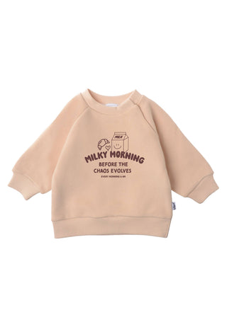Mini Sweatshirt “Milky Morning” beige