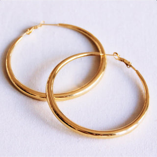 Creolen Ohrringe Durchmesser 60mm Gold