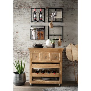 Weinregal industrial Style schwarz