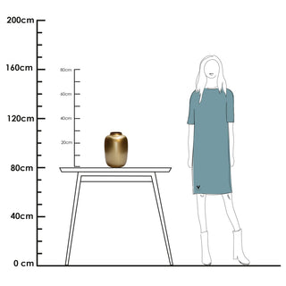 Glasvase „Artic Gold“ – Goldene Dekovase von Vase The World – In 4 Größen