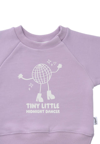 Mini Sweatshirt “Midnight Dancer” flieder
