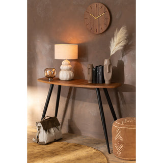 J-Line Tischlampe Beige – Designer Lampe aus Polyresin Ø 30,5 cm