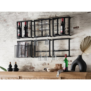 Weinregal industrial Style schwarz