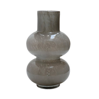 Vase The World Elite Glasvase Grau – Handgefertigte Design Vase 35 cm – MÄDCHENZIMMER