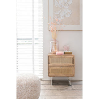 Glasvase Rosa 30 cm – Elegante Blumenvase aus Glas von J-Line