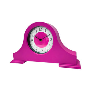Uhr - Manteluhr - Neonrosa - 36x8,5x20 cm