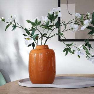 Vase Glas - Arktisches Dunkelorange