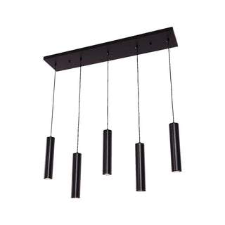 Hanging Lamp Zylinder Esstisch 5 | Schwarz