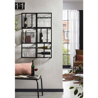 Weinregal industrial Style schwarz